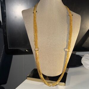 Gold Multi-Strand Rope Necklace - Women Jewelry
